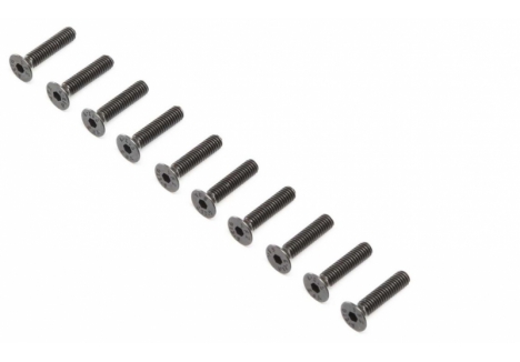 LOS Flat Head Screws, Stl, BO, M4 x 18mm (10) Z-LOS255020