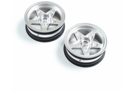 LOS Front Wheel, Satin Chrome (2): 22S Drag Z-LOS43047