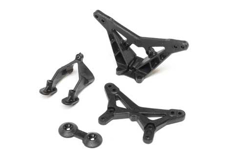 LOS FR/RR Shock Tower Wing Stay: Mini-B Z-LOS214012