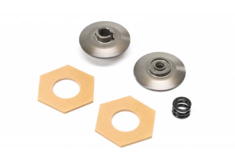 LOS Grooved Slipper Plate Set: Mini-B, BL Z-TLR312002