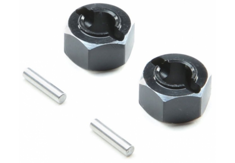 LOS Hex Set, Rear Axle, Aluminum: Mini-T 2.0 Z-LOS312004
