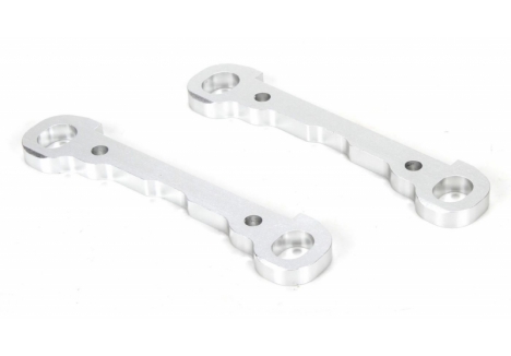 LOS Hinge Pin Braces, Front, Alum, Silver, MTXL (2) Z-LOS254030