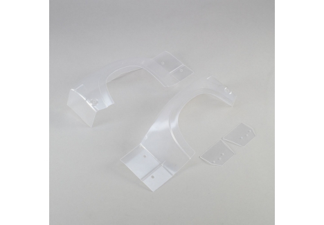 LOS L/R Rear Fender Set, Clear: Super Baja Rey Z-LOS350004
