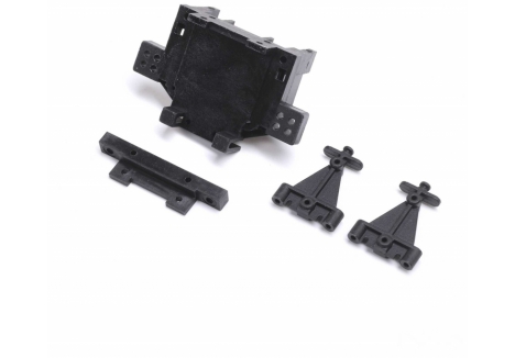 LOS Rear Bulkhead, Toe Block, Link Mount: Mini JRX2 Z-LOS211028