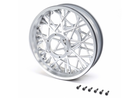 LOS Rear Wheel Set, Satin Chrome: Promoto-MX Z-LOS46003
