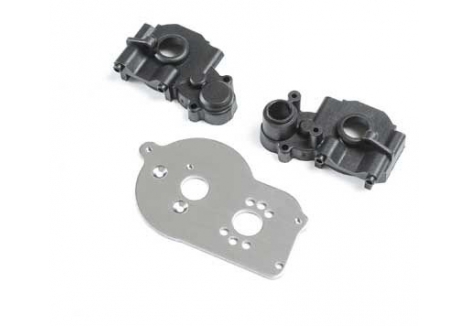 LOS Transmission Case & Motor Plate: Mini-B Z-LOS212021