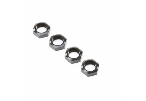 LOS Wheel Nuts, Black (4): Super Baja Rey Z-LOS252078