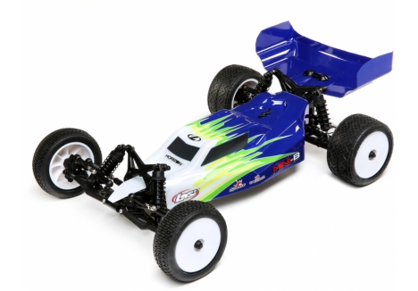 Losi Mini-B 1/16 Scale 2WD Brushed Electric Buggy RTR – Blue LOS01016T1 - C-LOS01016T1