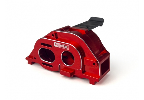 Motor Mount & Gearbox Case, Red Aluminum, 4S