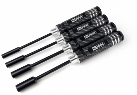 Nut Driver Set 4/5.5/7/8mm Black