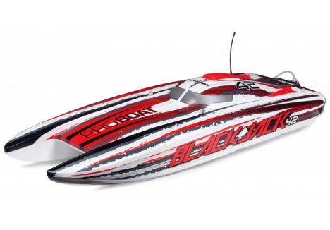 PRB Blackjack 42 inch 8S Brushless Catamaran RTR: White/Red B-PRB08043T2