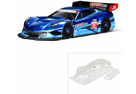 PRM 1/8 Chevrolet Corvette C7.R Clear Body: 1:8 GT (Short Wheelb G-PRM1551-40