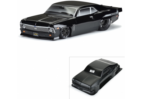 PRO 1/10 1969 Chevrolet Nova Tough-Color Black Body: Drag Car G-PRO3531-18