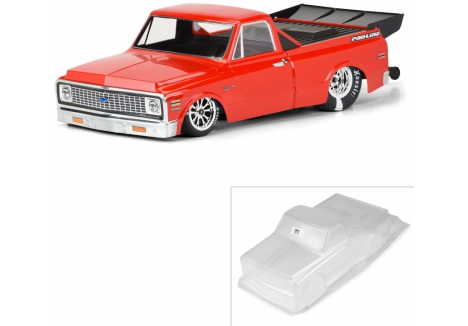 PRO 1/10 1972 Chevy C-10 Clear Body: Drag Car G-PRO3557-00