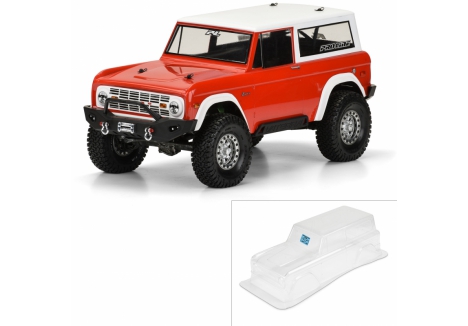PRO 1/10 1973 Ford Bronco Clear Body 12 inch (305mm) Wheelbase Crawl G-PRO3313-60
