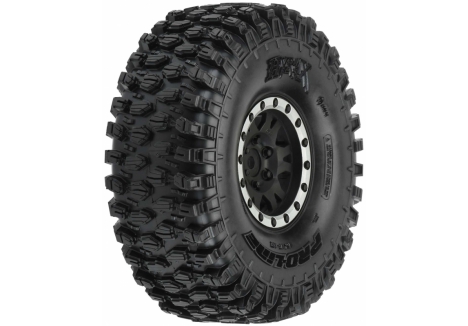 PRO 1/10 Hyrax Predator F/R 1.9 inch Mounted 12mm Blk/Slvr Impulse ( G-PRO10128-12