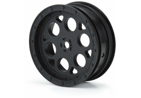 PRO 1/10 Showtime Front 2.2 inch 12mm Sprint Car Wheels (2) Black G-PRO2782-03