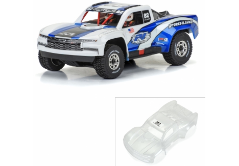 PRO 1/16 Pre-Cut 2019 Chevy Silverado Trophy Truck Clear Body: G G-PRO367517