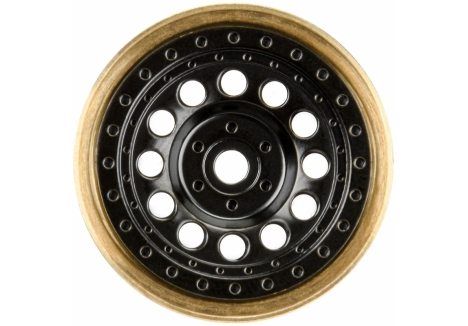 PRO 1/24 Rock Shooter Brass F/R 1.0 inch 7mm Crawler Wheels (2) Blac G-PRO2812-00