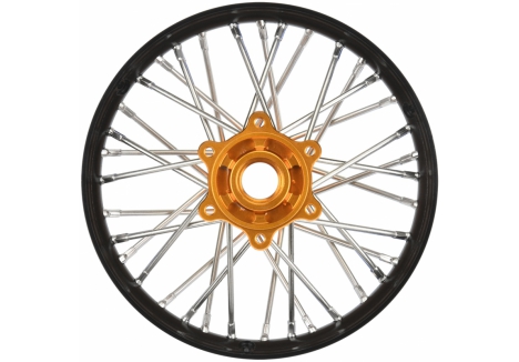 PRO 1/4 Pro-Spec Aluminum V2 Bead Rear Wheel Black/Gold (1): Pro G-PRO283700T3