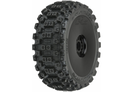 PRO 1/8 Badlands MX M2 Front/Rear Buggy Tires Mounted 17mm Black G-PRO9067-41