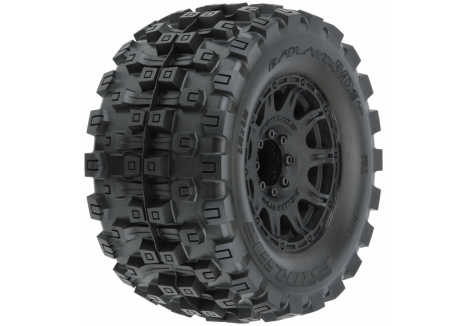 PRO 1/8 Badlands MX38 HP BELTED F/R 3.8 inch MT Mounted 17mm Blk Rai G-PRO10166-10
