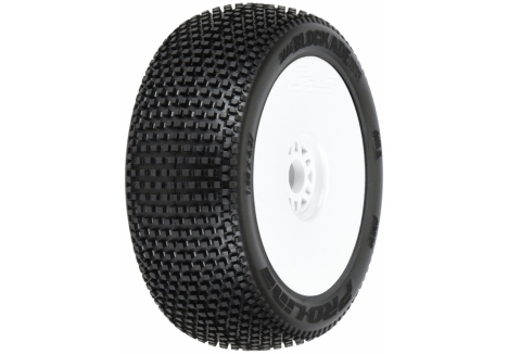 PRO 1/8 Blockade S3 Front/Rear Buggy Tires Mounted 17mm White (2 G-PRO9039-233