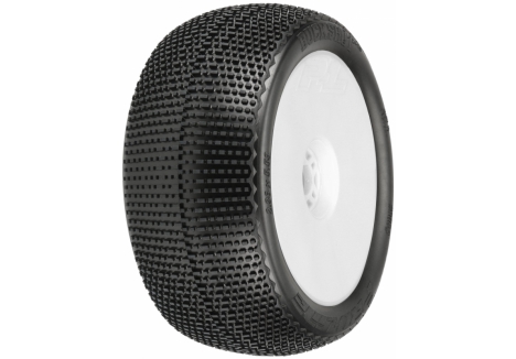 PRO 1/8 Buck Shot S3 F/R 4.0 inch Tires Mounted 17mm Wht Zero Offst G-PRO9063-233