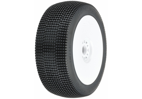 PRO 1/8 Convict S3 Front/Rear Buggy Tires Mounted 17mm White Whe G-PRO9071-233