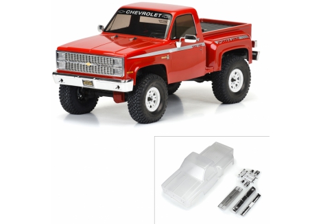 PRO 1982 Chevy K-10 Clear Body Set with Scale Molded Accesories G-PRO3600-00