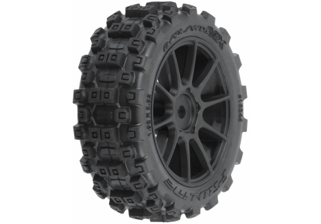 PRO Badlands MX 1.9 inch Buggy Tires MTD Mach-10 Black Wheels: Typho G-PRO1024610