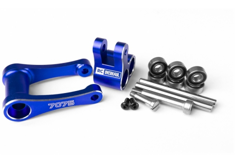 RCO Aluminum Knuckle & Pull Rod, Promoto, Blue G-RCO-MX04BL