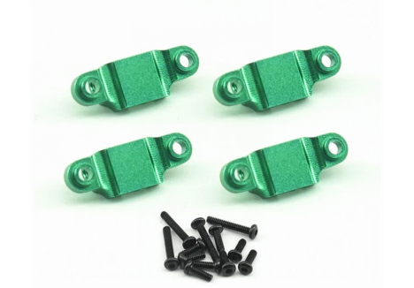 RCO Lower Shock Mount Green Alum 4pcs, LMT Mini G-RCO-LOS06G