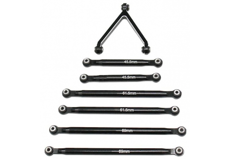 RCO Lower Tie Rod Set Blk Aluminum SCX24 G-RCO-AX022