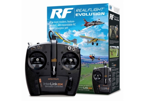 RealFlight Evolution RC Flight Simulator with InterLink DX Controller – A-RFL2000