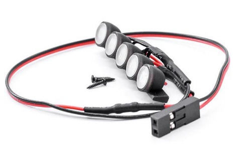 Roof Light Bar Round (Bronco) SCX24 - G-RCO-AX032