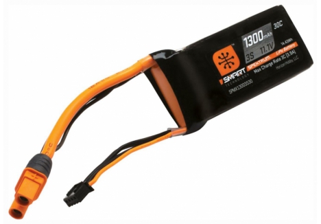 SPM 1300mAh 3S 11.1V Smart LiPo Battery 30C IC3 O-SPMX13003S30M
