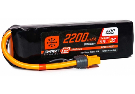 SPM 2200mAh 3S 11.1V SMART G2 50C IC3 O-SPMX223S50