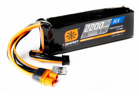 SPM 2200mAh 3S 9.9V Smart LiFe ECU Battery; IC3 O-SPMX22003SLFRX