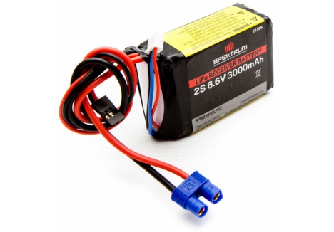 SPM 3000mAh 2S 6.6V Li-Fe Receiver Battery O-SPMB3000LFRX
