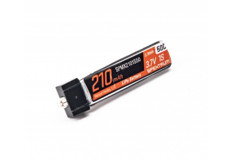 SPM 3.7V 210mAh 1S 50C LiPo Battery: JST PH1.25 Connector O-SPMX2101S50