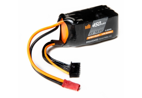 SPM 450mAh 4S 14.8V 50C LiPo Battery; JST O-SPMX4504S50