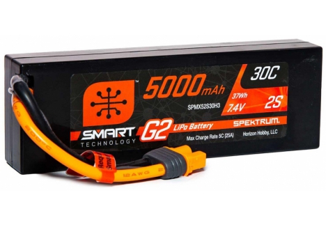 SPM 5000mAh 2S 7.4V SMART G2 30C IC3 O-SPMX52S30H3