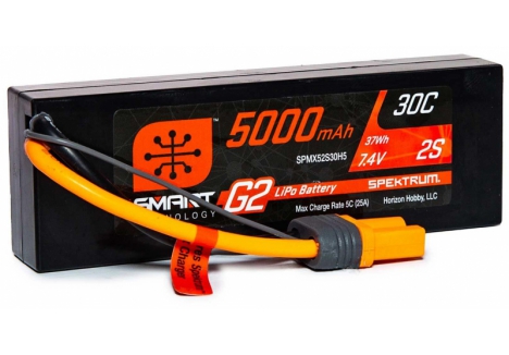 SPM 5000mAh 2S 7.4V SMART G2 30C IC5 O-SPMX52S30H5