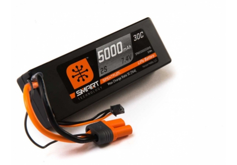 SPM 5000mah 2S 7.4V Smart LiPo 30C; Hardcase, IC5 O-SPMX50002S30H5