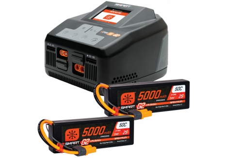 SPM Smart Powerstage 4S Surface Bundle: (2) G2 5000mAh 2S LiPo I O-SPMXPSS550I