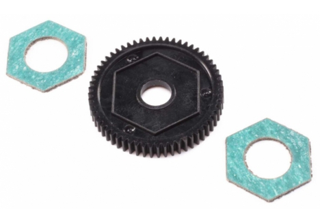 Spur Gear w/ Slipper Pads, 60T, 0.5M: Mini-T 2.0