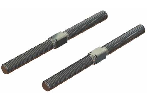 Steel Turnbuckle M8x105mm Silver (2) - Z-ARA330745