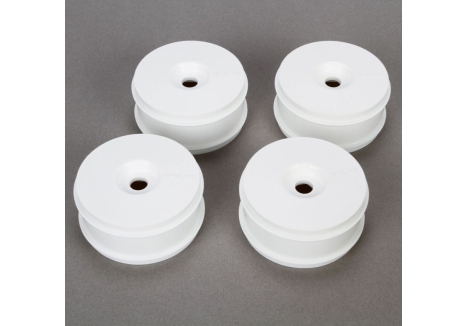 TLR 1/8 Buggy Dish Wheel, White (4): 8IGHT Buggy 3.0 G-TLR44001