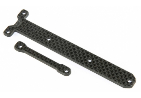 TLR Carbon Chassis Brace Support Set: 22X-4 Z-TLR231088